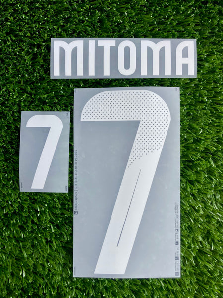 2024-2025 Japan National Team Home kit Name Number set Kaoru Mitoma Player issue