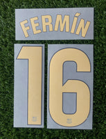2024-2025 FC Barcelona Home kit Name Number set Fermin Player Issue La Liga