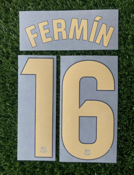2024-2025 FC Barcelona Home kit Name Number set Fermin Player Issue La Liga