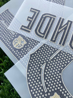 2024-2025 FC Barcelona Home kit Name Number set Kounde Player Issue Champions League