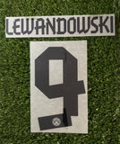 2012-2013 Borussia Dortmund BVB Home kit Name Number set Lewandowski