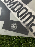2012-2013 Borussia Dortmund BVB Home kit Name Number set Lewandowski