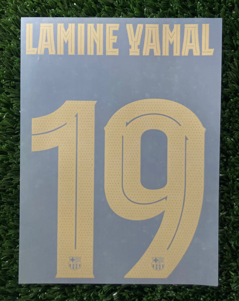 2024-2025 FC Barcelona Home kit Name Number set Lamine Yamal Kid Champions League