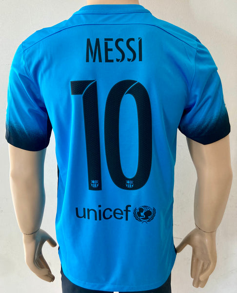 2015-2016 FC Barcelona Third Kit Messi La Liga