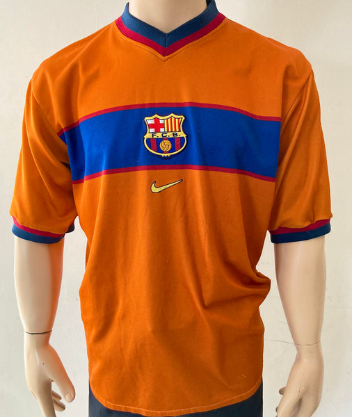 1998-1999 FC Barcelona Away kit Player issue Size L Preowned