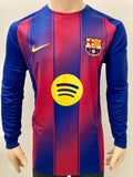 2025-2026 FC Barcelona Home kit Long Sleeve Size L