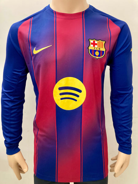 2025-2026 FC Barcelona Home kit Long Sleeve Size L