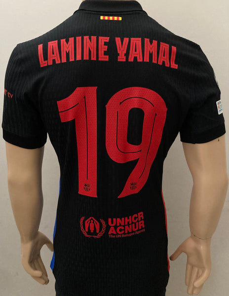 2024-2025 FC Barcelona Away kit Lamine Yamal Champions League Kitroom Player issue