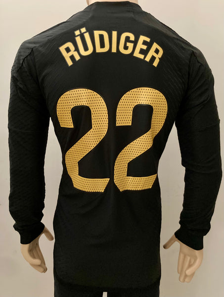 2023-2024 Real Madrid Away kit Rudiger Long sleeve La Liga Kitroom Player issue