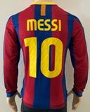 2010 - 2011 Barcelona Home Shirt Messi Long Sleeve (S)