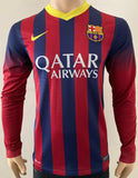2013-2014 FC Barcelona Home Shirt Lionel Messi LFP League Long sleeve Pre Owned Size S