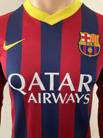 2013 - 2014 Barcelona Home Shirt Messi Long Sleeve LFP Used