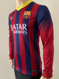 2013-2014 FC Barcelona Home Shirt Lionel Messi LFP League Long sleeve Pre Owned Size S