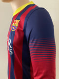 2013-2014 FC Barcelona Home Shirt Lionel Messi LFP League Long sleeve Pre Owned Size S