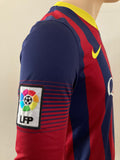 2013-2014 FC Barcelona Home Shirt Lionel Messi LFP League Long sleeve Pre Owned Size S