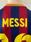 2013-2014 FC Barcelona Home Shirt Lionel Messi LFP League Long sleeve Pre Owned Size S
