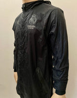 2020-2021 Real Madrid Crossover Y-3 Hooded Jacket Full Print Stripe Logo Black