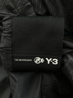 2020-2021 Real Madrid Crossover Y-3 Hooded Jacket Full Print Stripe Logo Black
