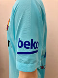 2017-2018 FC Barcelona Away Shirt Umtiti La Liga Kitroom Player Issue