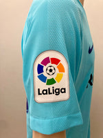 2017-2018 FC Barcelona Away Shirt Umtiti La Liga Kitroom Player Issue