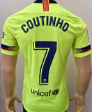 2018-2019 FC Barcelona Away Shirt Coutinho La Liga Kitroom Player Issue