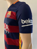 2015 - 2016 Barcelona Home Shirt, Dani Alves (S) Used