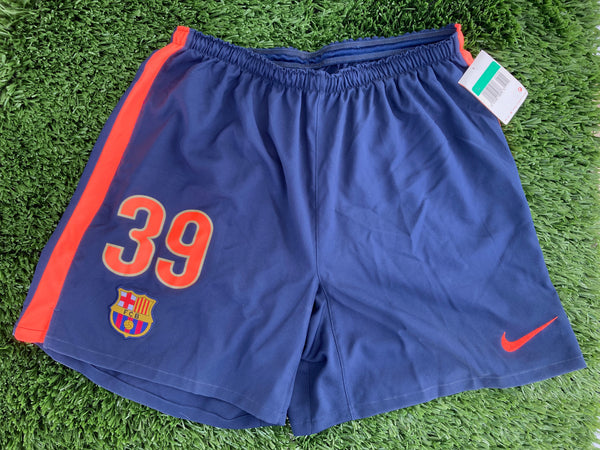 2009 - 2010 FC Barcelona Short #39 Player Issue Kitroom Match Away XL
