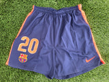 2009 - 2010 FC Barcelona Short Jeffren 20 Player Issue Kitroom Match Away L