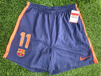 2009 - 2010 FC Barcelona Short Bojan 11 Player Issue Kitroom Match Away L
