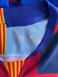2018 FC Barcelona Home Shirt Special Edition Mashup Player Issue 20th Anniversary Preowned Size XXL fitted