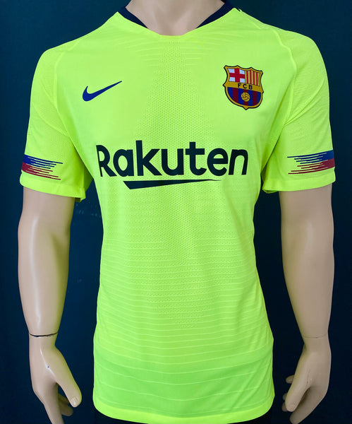2018-2019 FC Barcelona Away Shirt Kitroom Player Issue BNWOT Size L fitted