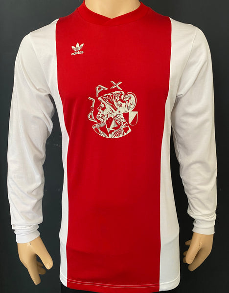 2022-2023 Ajax Home Shirt Retro 50th Anniversary European Cup Long Sleeve