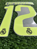 2023-2024 Real Madrid CF Camavinga Name and Number Set Third Champions League Cup Adult Size Avery Dennison