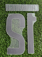 2023-2024 Real Madrid CF Camavinga Name and Number Set Third Champions League Cup Adult Size Avery Dennison
