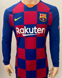 2019-2020 FC Barcelona Home Shirt Griezmann Long Sleeve Champions League Player Issue Kitroom