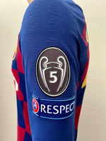 2019-2020 FC Barcelona Home Shirt Griezmann Long Sleeve Champions League Player Issue Kitroom