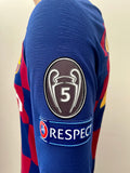 2019-2020 FC Barcelona Home Shirt Griezmann Long Sleeve Champions League Player Issue Kitroom