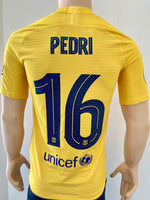 2020-2021 FC Barcelona Senyera Pedri Copa del Rey Final Player issue