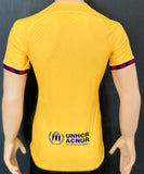 2022-2023-2024 FC Barcelona Fourth Shirt Senyera Player Issue Preowned Size L (fitted)