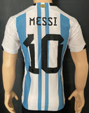2023 Argentina Home kit Messi World Cup Champions Player issue Made in Argentina Size S BNWOT