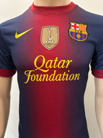 2012-2013 FC Barcelona Home Abidal Club World Cup Size S