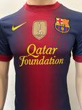 2012-2013 FC Barcelona Home Abidal Club World Cup Size S