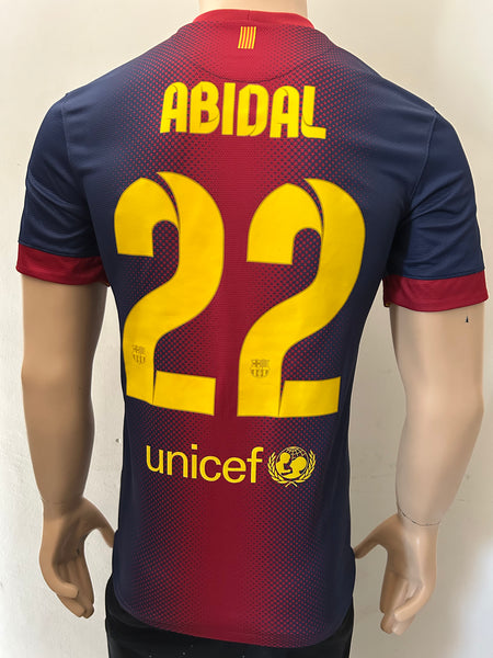 2012-2013 FC Barcelona Home Abidal Club World Cup Size S
