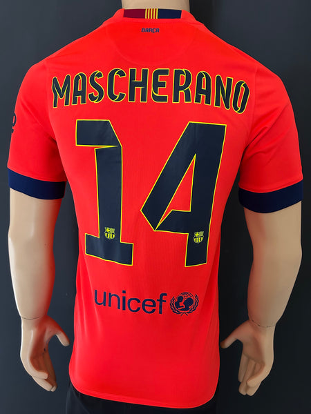 2014-2015 FC Barcelona Away kit Mascherano Liga