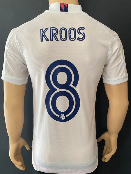 2020 - 2021 Real Madrid Home Shirt Kroos 8 Final Super Copa Player Issue Kitroom SIze 5