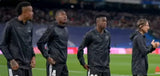 2020-2021 Real Madrid Crossover Y-3 Hooded Jacket Full Print Stripe Logo Black