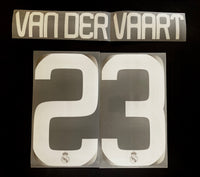 2008 2009 Real Madrid Name set kit Away VAN DER VAART 23