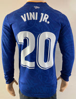 2021-2022 Adidas Real Madrid Player Issue Away Shirt Long Sleeve Vini Jr La Liga HEAT. RDY