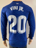 2021-2022 Adidas Real Madrid Player Issue Away Shirt Long Sleeve Vini Jr La Liga HEAT. RDY