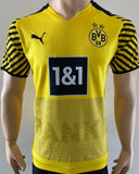 2021-2022 Borussia Dortmund Home Shirt DANKE Witsel Special Edition Vs Leipzig Thank You Size M
